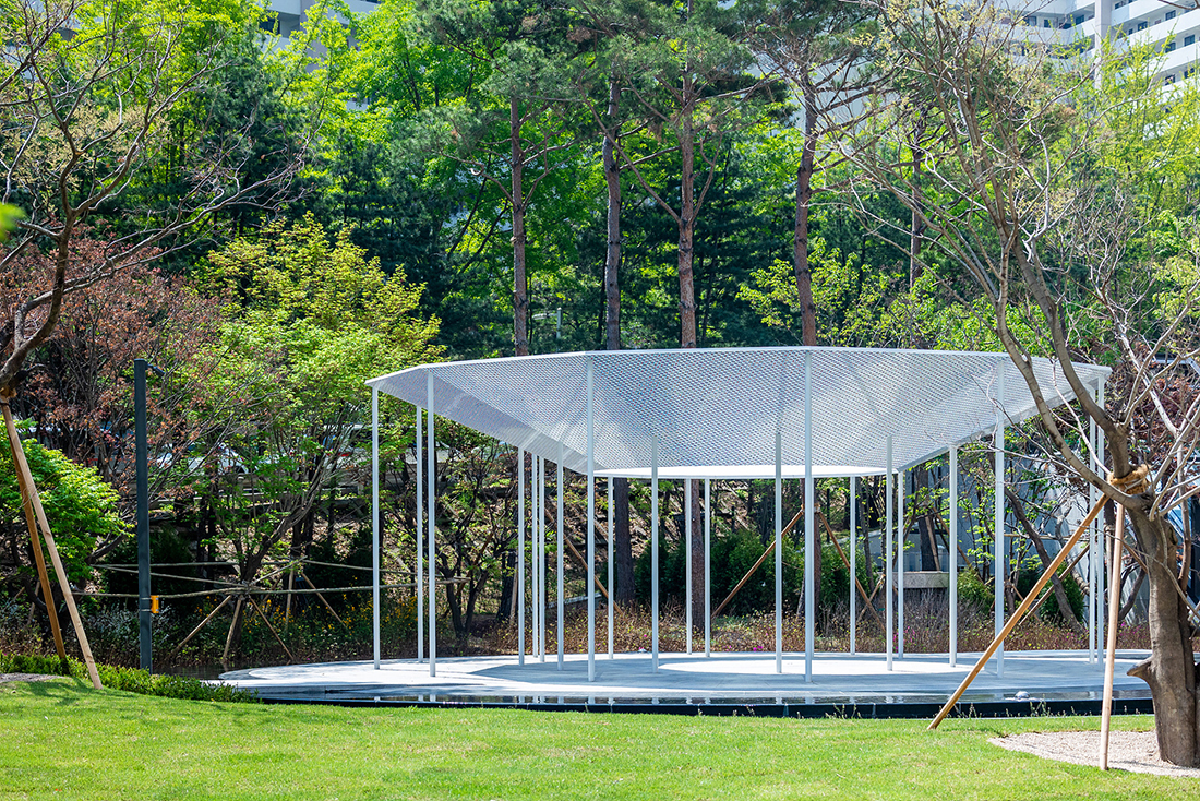 THE Banpo La Class landscape architecture ‘Cloud Walk Pavilion’ 